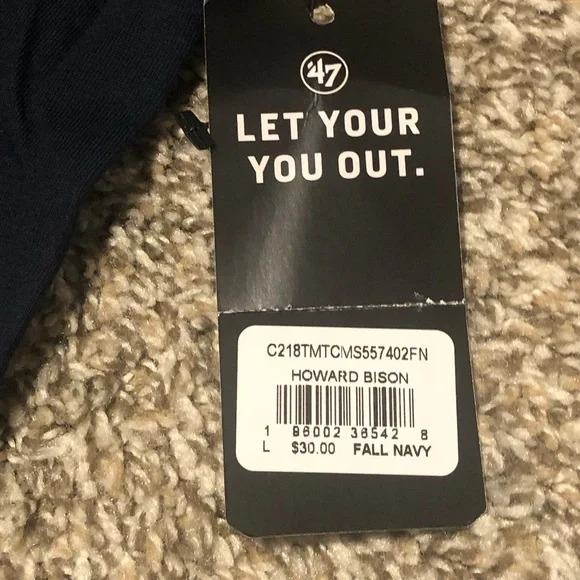 47 Brand Washington Howard Bison Fall Navy T-Shirt - Picture 7 of 7